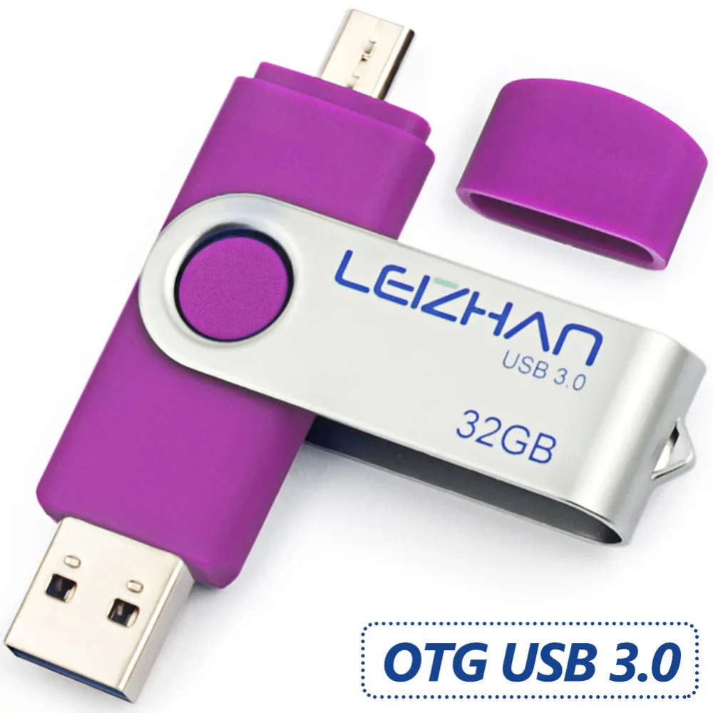 LEIZHAN USB флеш накопитель 3 0 64 ГБ 32 Micro на Android 16 флэш диск 8 usb ключ|USB флэш-накопители| |