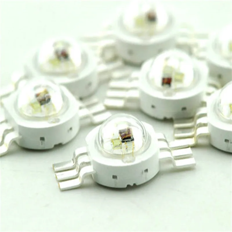 Светодиодная лампа высокой мощности 3 Вт 5 шт. полноцветсветодиодный RGB подсветка