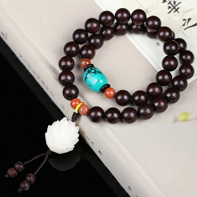 Оптовая продажа натуральное красное сандаловое дерево искусственное бодхи