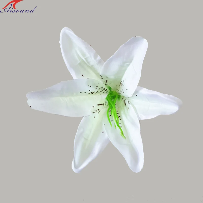 50 шт. искусственные шелковые цветы лилии для рукоделия тканевые свадебного