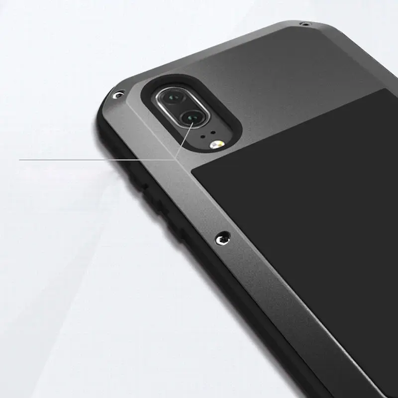 Алюминиевый металлический чехол для Huawei P30 Pro P20 Lite противоударный 360