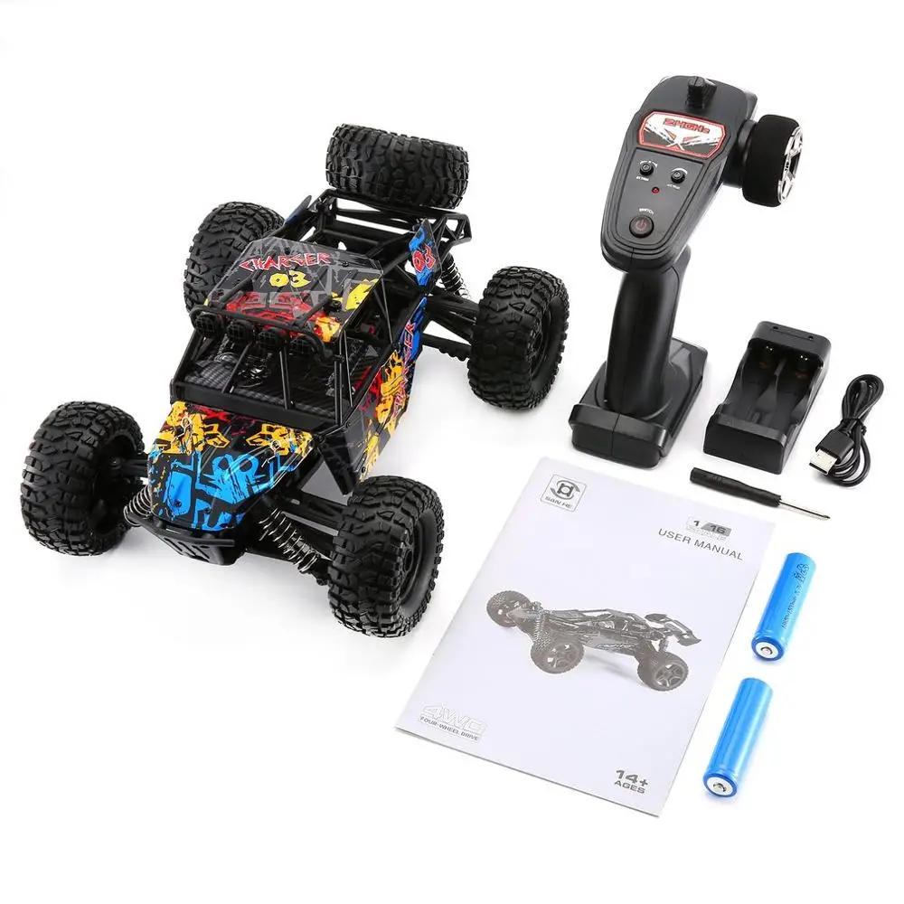 G173 1/16 2 4G 4WD независимая подвеска 40 км/ч высокоскоростной гоночный автомобиль