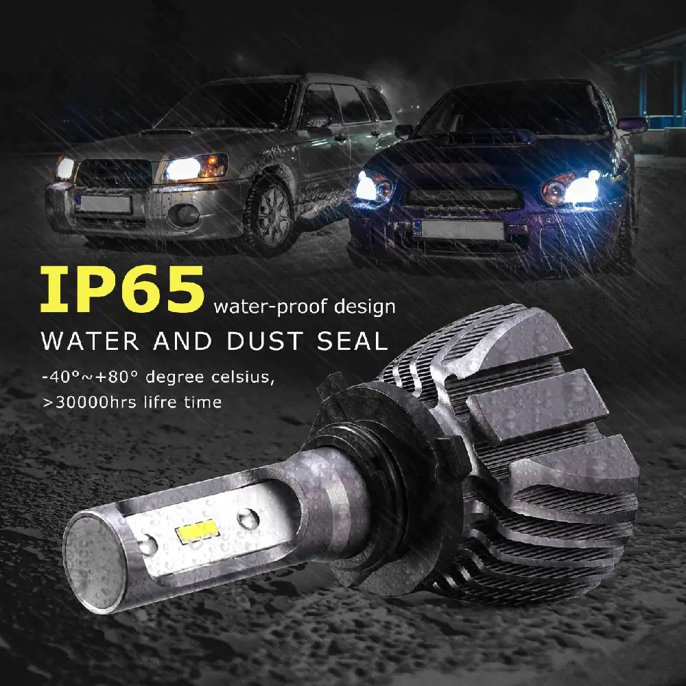 Oslamp 9006 HB4 светодиодный фары для авто 50 Вт 8000lm CSP чипы фонарь свет Светодиодная