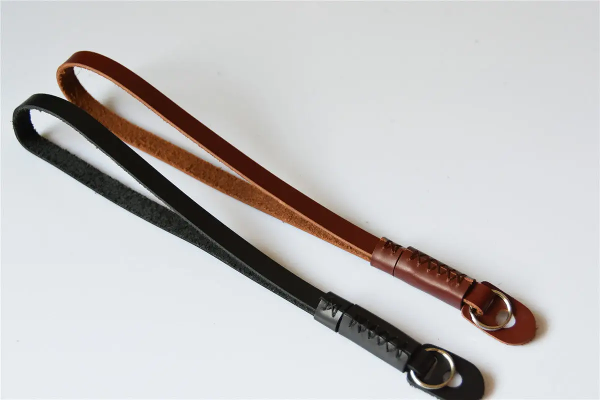 Новый черный коричневый классический ремешок из натуральной кожи для Canon Nikon Sony