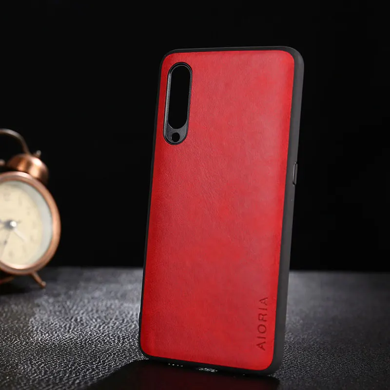 Чехол для Xiaomi Mi 9 mi9 se lite funda роскошный винтажный кожаный мягкий чехол для xiaomi mi 9 mi9 se чехол coque capa бизнес hoesje - Цвет: red
