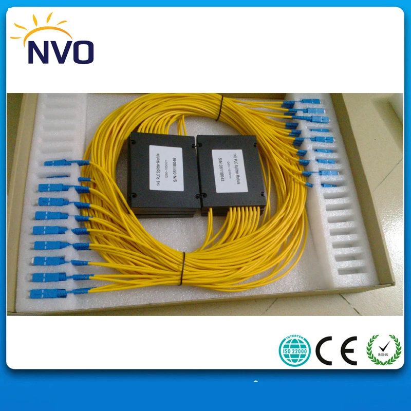 4 шт./лот 1*8 PLC коробка сплиттер волоконно оптический 3 0 мм 1 м разъем SC 8 плоских