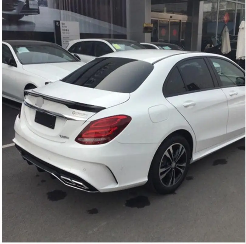 

car accessories Benz W205 Spoiler High Quality ABS Car Rear Wing Spoiler For Benz W205 C180 C200 C260 C280 C300 Spoiler 15-18