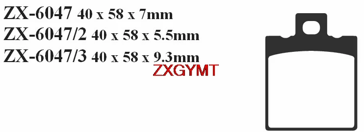 Набор дисковых тормозных колодок для спекания GILERA XR2 125 1990 передняя и задняя 90 -