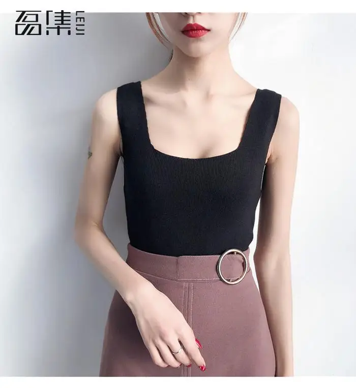 Свитер жилет женский летний вязаный с v-образным вырезом Женский Плюс Размер