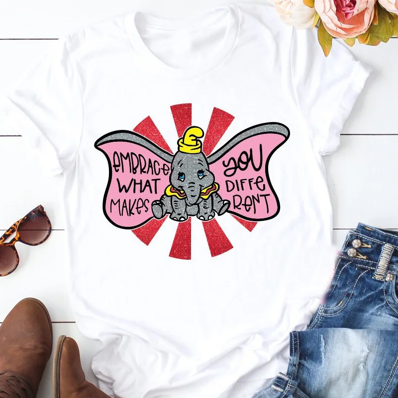 Dumbo Super Fly Футболка женская забавная футболка со слоном Svg Vacay Mode Tshits для женщин и
