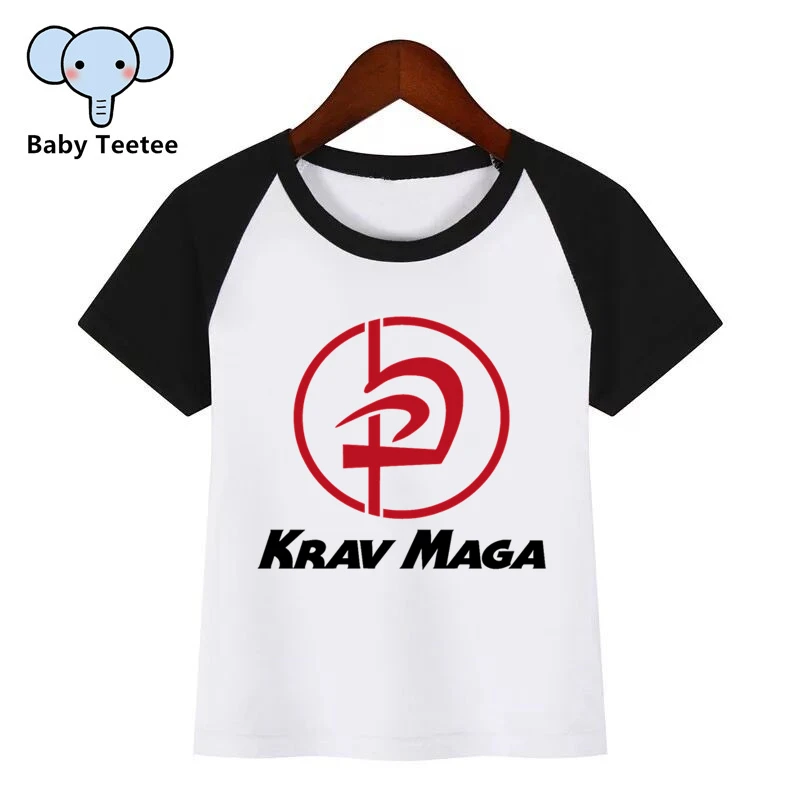 Детская летняя футболка Футболки с аниме Krav Maga Хлопковые топы для мальчиков и