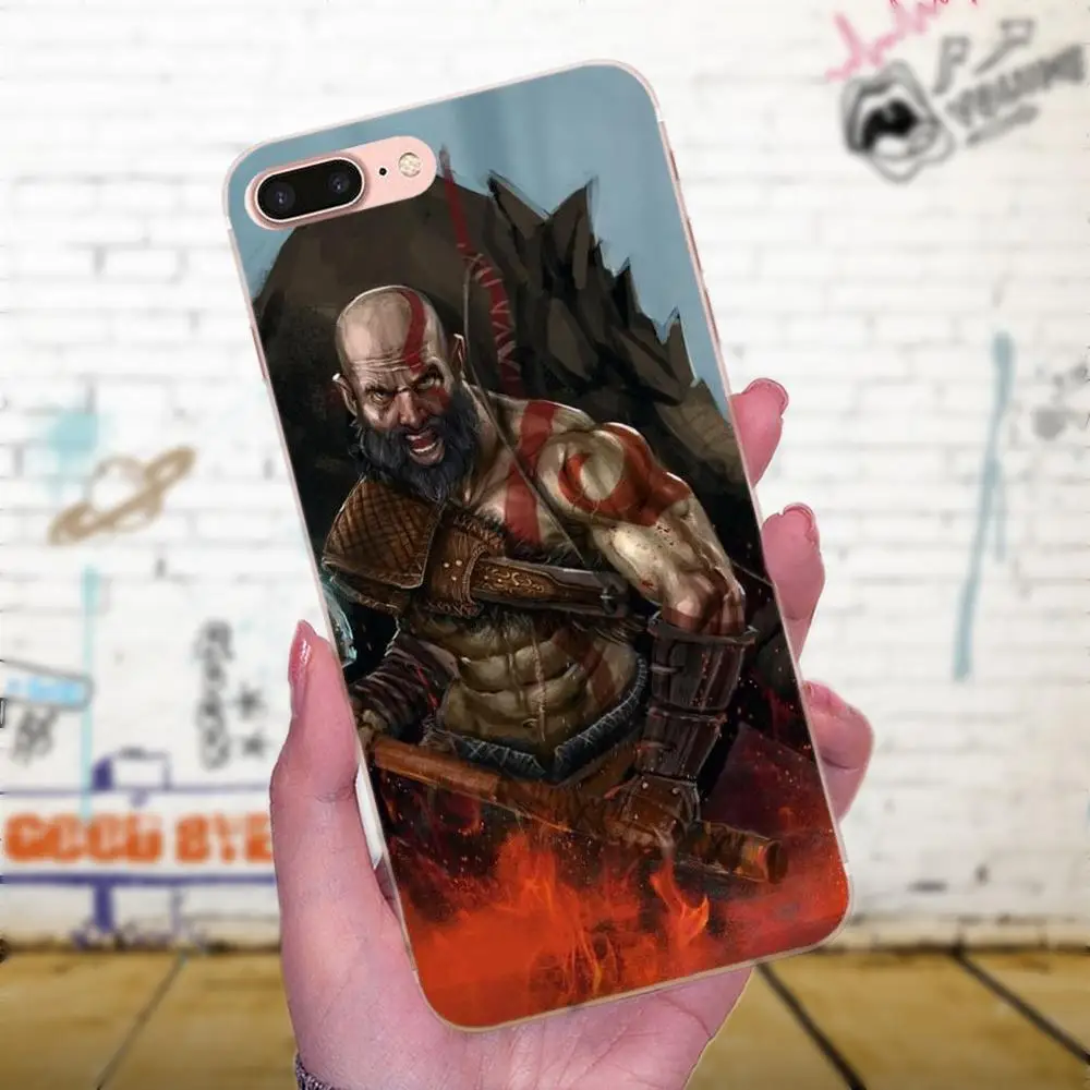 Мягкий с рисунками из ТПУ для Huawei P7 Honor 4C 5A 5C 5X6 6C 6A 6X7 7X8 9 V8 V10 Y3II Y5II Y6II G8 Play Lite God Of War -