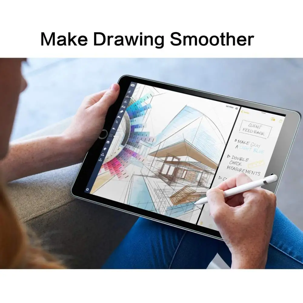 Чехол для iPad Air 2019 (10 5 дюйма 3-го поколения)/iPad Pro 10 защита экрана от пузырей Ultra