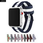 Ремешок URVOI NATO для apple watch Series 7 6 SE 5 4 3 21, нейлоновый плетеный браслет для iwatch, с классическим рисунком и адаптерами 38 42 мм