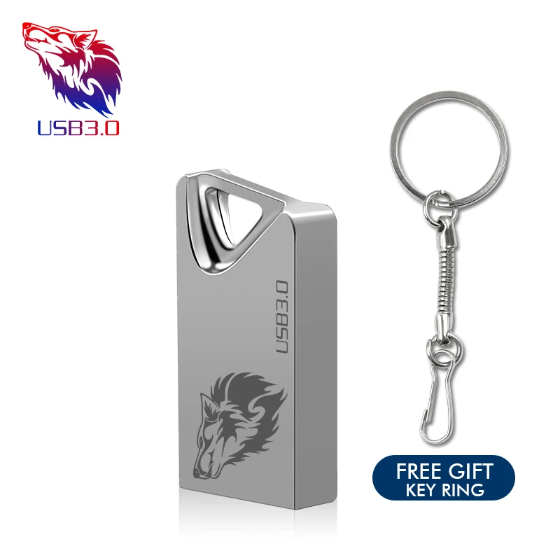 silver Мини USB 3,0 32 Гб 64 ГБ реальная емкость usb флеш-накопитель 128 ГБ флеш-накопитель 16 ГБ 8 ГБ флеш-накопитель u Диск флеш-карта памяти с брелком - Цвет: silver