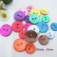sewing supplies 15mm 11mm colorful akoya shell buttons natural mother of pearl real shell button loose sewing accessories