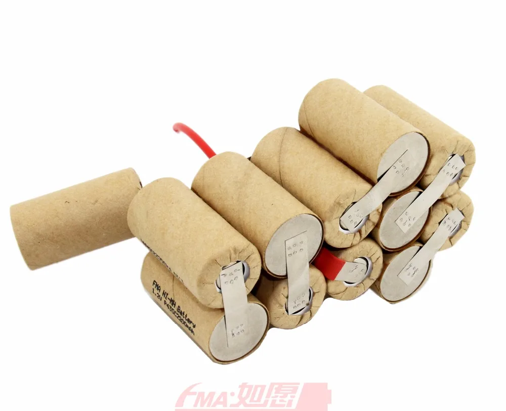 Ni MH Sub C SC 14 4 V 2200mAH аккумуляторная батарея DIY для DeWALT DWCB14 12SN P90|rechargeable battery|battery diybattery