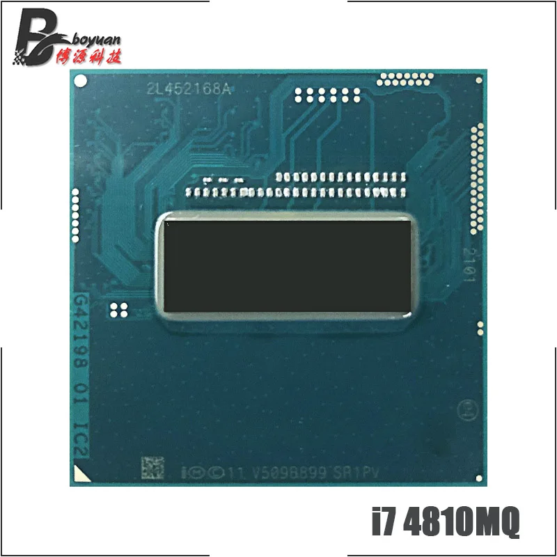Четырехъядерный процессор Intel Core i7 4810MQ SR1PV 2 8 ГГц Восьмиядерный 6 м 47 Вт G3 / rPGA946B |