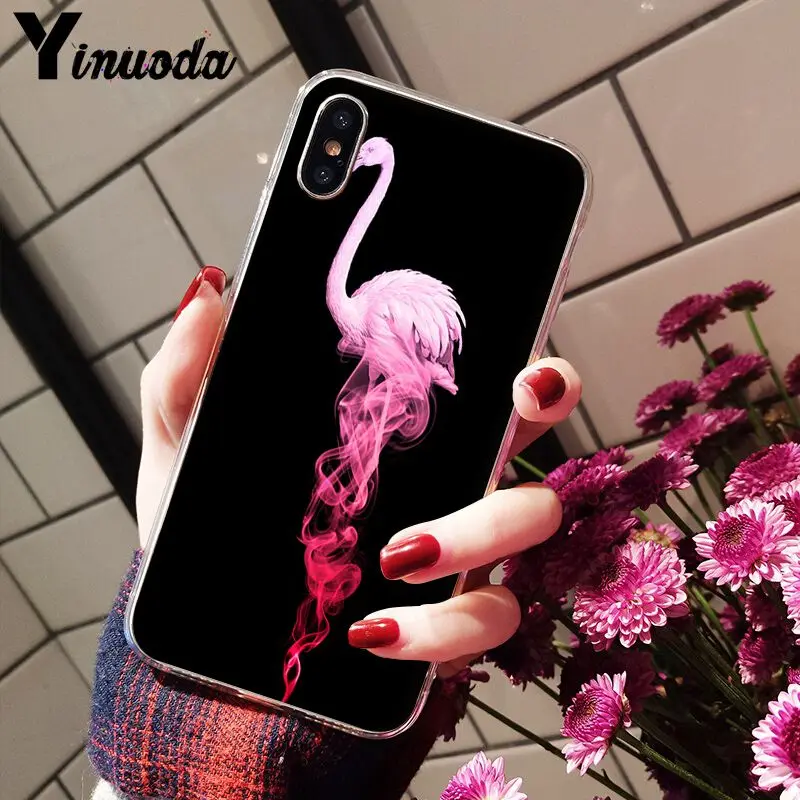 Yinuoda Фламинго милые животные птицы клиент высокое качество чехол для телефона