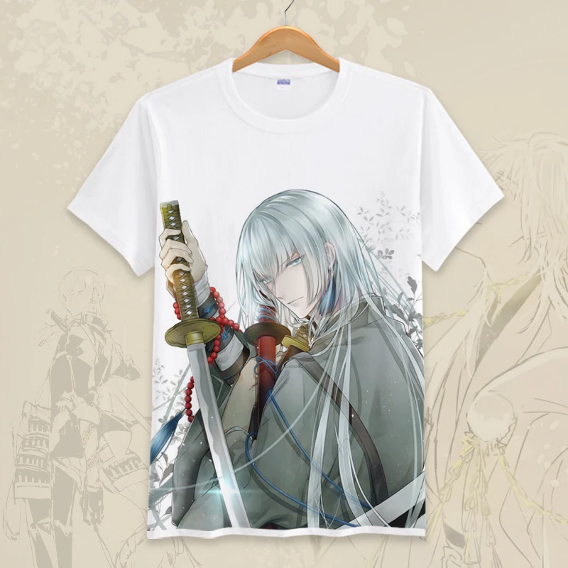 High-Q унисекс аниме Cos KATSUGEKI TOUKEN RANBU хлопковая Повседневная футболка с коротким