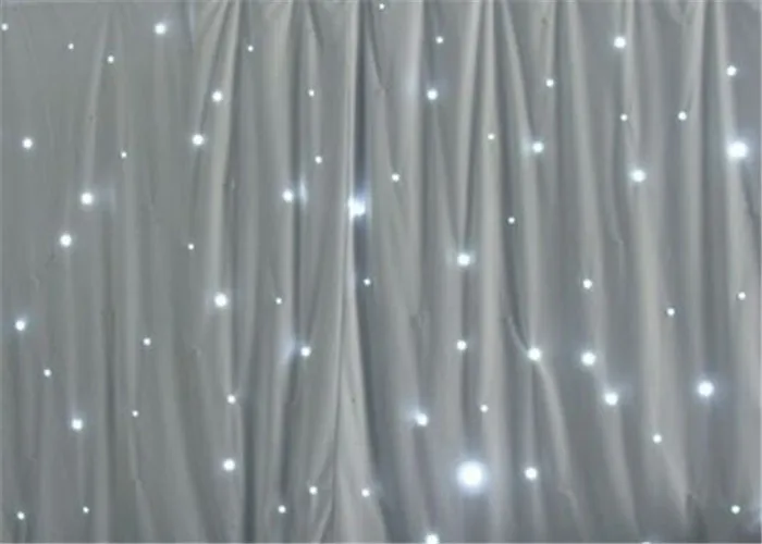 2*3 м Светодиодная белая занавеска с эффектом звезд для свадебного украшения|led star