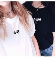 skuggnas new arrival matching day night couples t shirt cool casual tumblr grunge tee short sleeve fashion matching tshirts