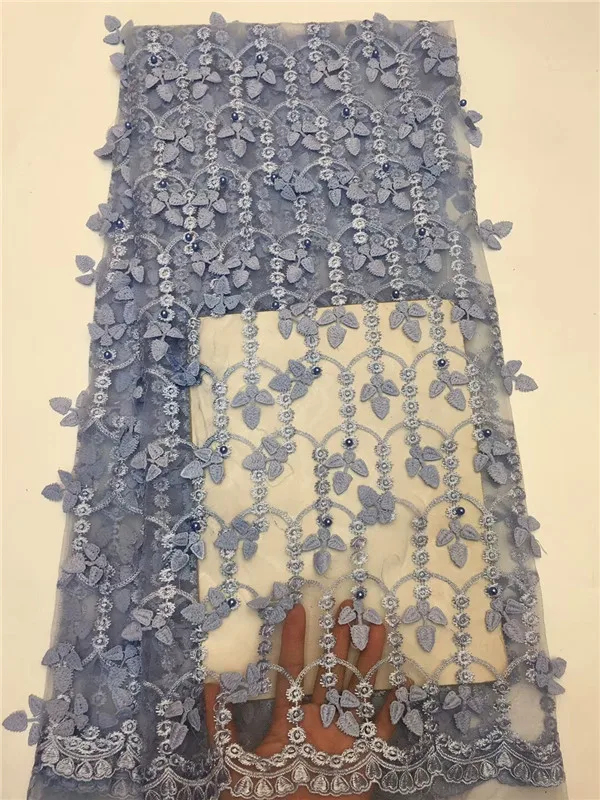 African Lace Fabric 2018 High Quality Beaded Nigerian Fabrics for Wedding Party Embroidered Tulle ffz116 | Дом и сад