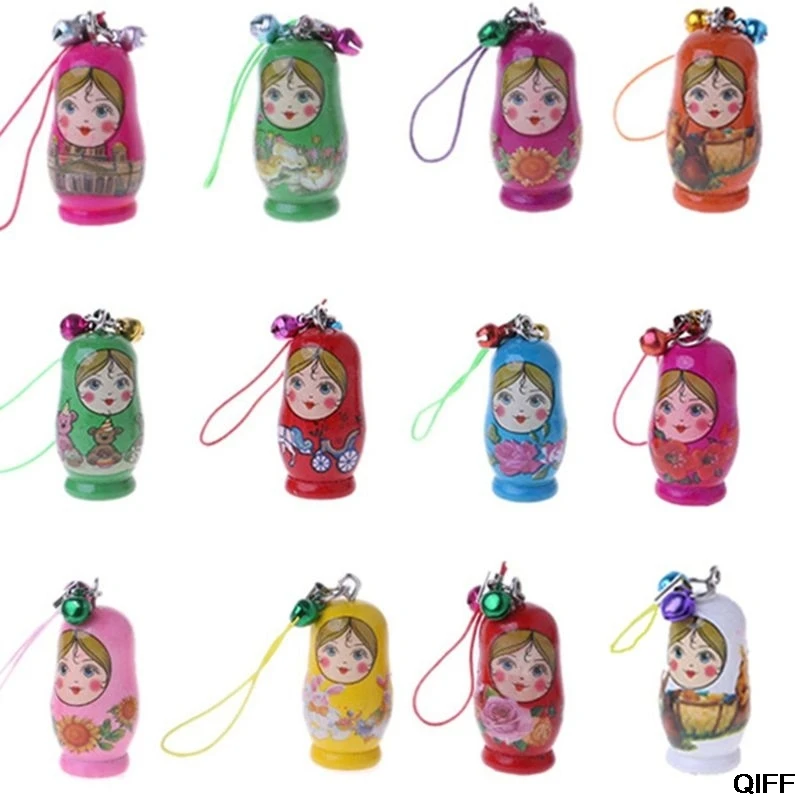 Новые милые русские Матрешки Матрешка кукла брелок вешалка для телефона сумка