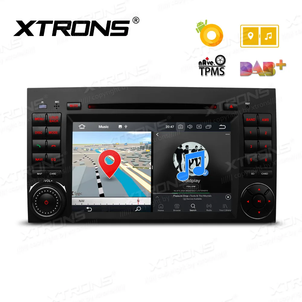 XTRONS 7 "Android 8 0 Восьмиядерный автомобильный dvd плеер для Mercedes Benz W245 W169 Viano Vito W639