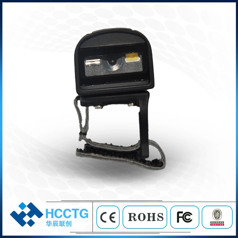 Носимый палец S02 Bluetooth кольцо 1D сканер штрих-кода для Android Windows qr-код 2D беспроводной