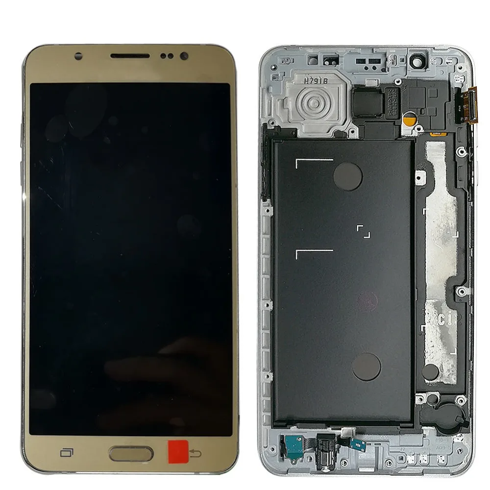 SzHAIyu протестированный ЖК дисплей + сенсорный экран рамка для Samsung Galaxy J7 2016 j710 J710F