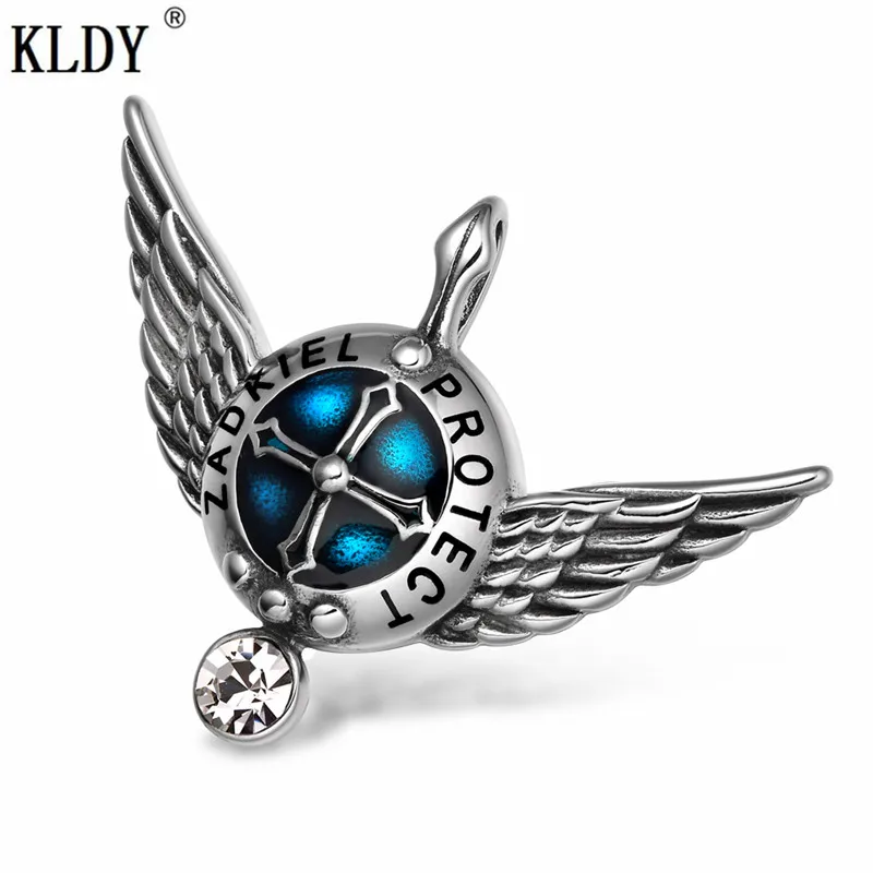 KLDY Best Friend белый кристалл кулон смелые уверенные Крылья Ангела амулет ожерелье