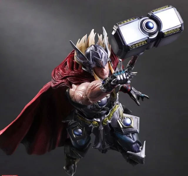 Play Arts Kai PA фигурка Тора супергероя Hammer 27 см ПВХ кукла игрушки детский подарок |