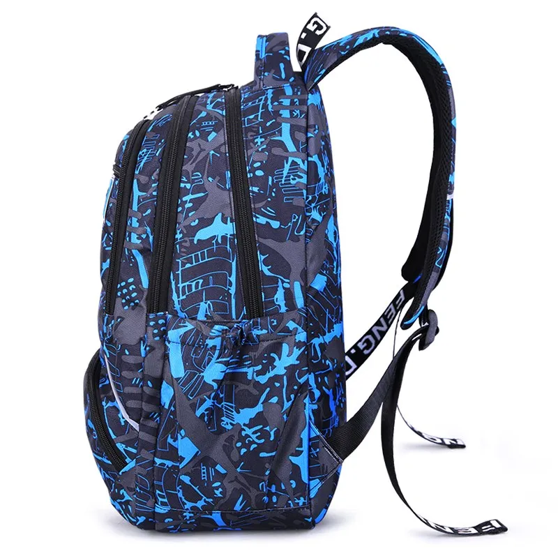 OKKID Водонепроницаемый Школьный рюкзак для мальчиков большие школьные сумки