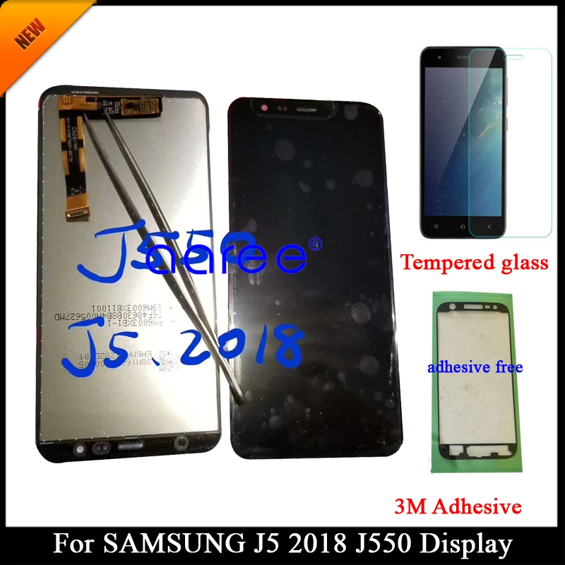 Протестированный класс AAA ЖК дисплей для samsung J550 j5 2018 J5 экран сенсорный дигитайзер