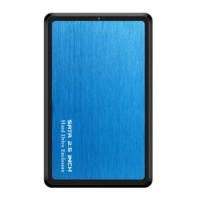 Blue 2,5 дюйма USB 3,0 SATA Hd коробка HDD диск внешний HDD корпус черный чехол инструмент бесплатно 5 Гбит/с Поддержка UASP для SSD/2 ТБ жесткий диск - Цвет: Blue