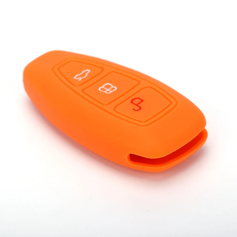 Недорогой силиконовый чехол для ключей от машины крышка Ford 2018 2019 Фокус 2 3 Fiesta люк