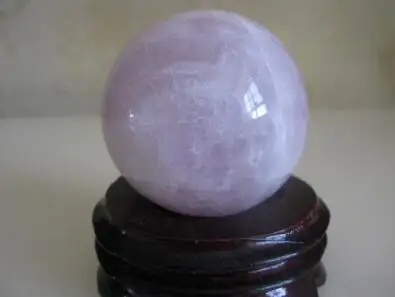 Натуральный розовый кварц хрустальный шар кварцевый healingDiameter64mm|Статуи и