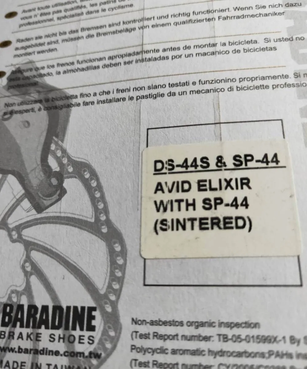 Дисковые Тормозные колодки BARADINE из медного сплава костюм AVID ELIXIR CR R 1 3 5 7 SRAM XX WORLD CUP