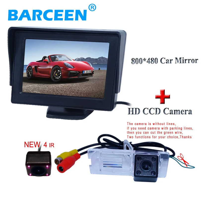 

4.3 inch TFT LCD Car Monitor Car Rearview Revers Parking Monitor camera for Renault Fluence