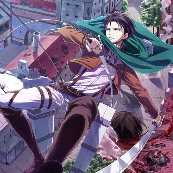 

Attack On Titan Anime Rivaille 23*23CM Square Towel #35951