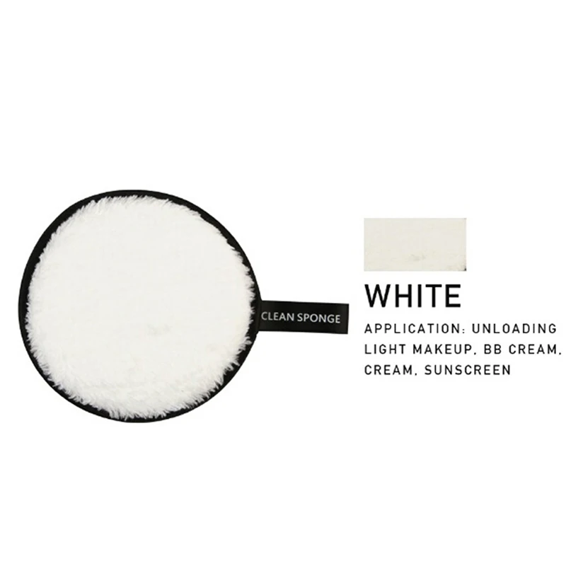 WT Новинка, 1 шт. губка для удаления макияжа, развевающаяся, очищающая, хлопковая, многоразовая, влажная губка, спонж для лица, мягкий натуральный очиститель, инструменты - Цвет: WT