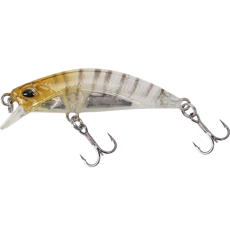 Светло-желтый CASTFUN черный Minnow 5,0g 5 см, погружная блесна, все класс Smart приманка воблер свежий морской китайский окунь Minnow приманки для ловли рыбы - Цвет: Светло-желтый