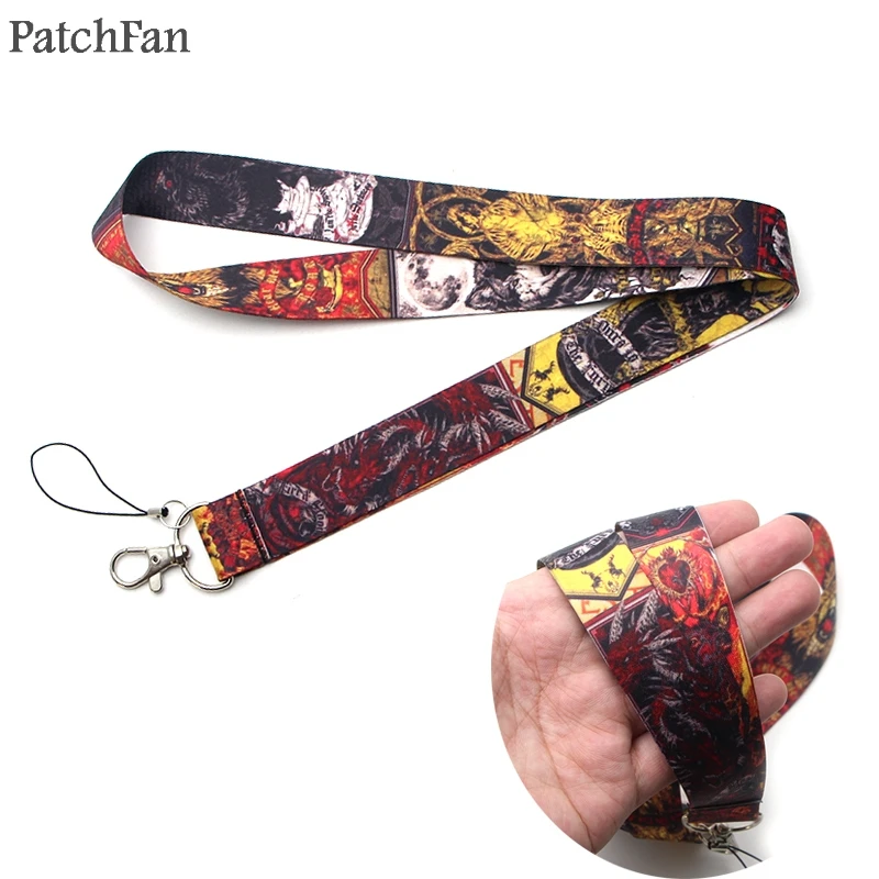 Patchfan Игра престолов брелок ремешок тесьма лента шейный ремень ткань para id значок держатели для телефонов Ожерелье Аксессуар A1179