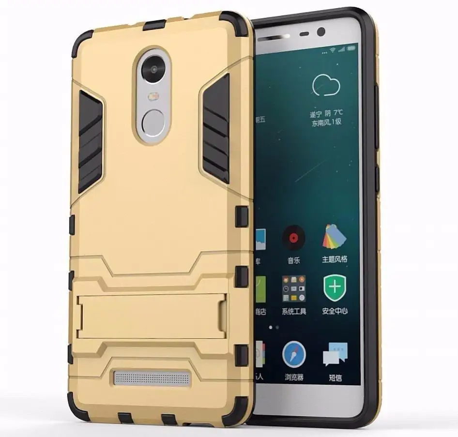 ForXiaomi Redmi Note 3 Pro Чехол TPU и PC двойной защитный чехол для телефона Xiaomi Prime подставка