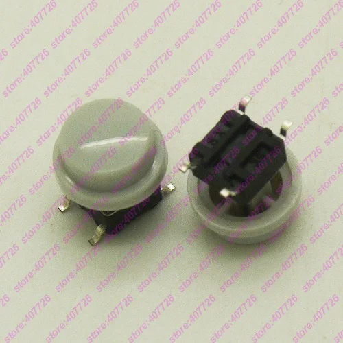 10 шт. 6*6*10,3 мм с круглой крышкой 4PIN DIP& SMT Мгновенный Такт Кнопка Верхняя квадратная головка тактические ключи переключатель мини кнопка