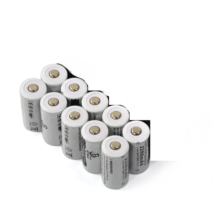 Литий-ионные аккумуляторы CR123A 3 7 в 16340 2200 мАч 20 шт. | Электроника