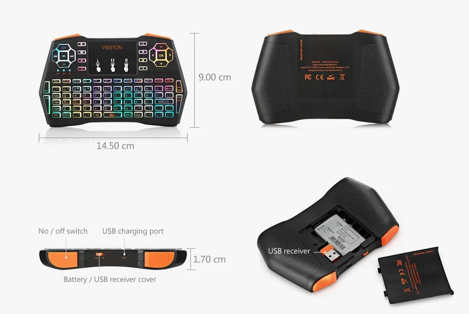 I8 Plus Russian Handheld Wireless Keyboard Flying Mouse Touchpad Lithium Battery gaming keyboard pc gamer | Компьютеры и офис
