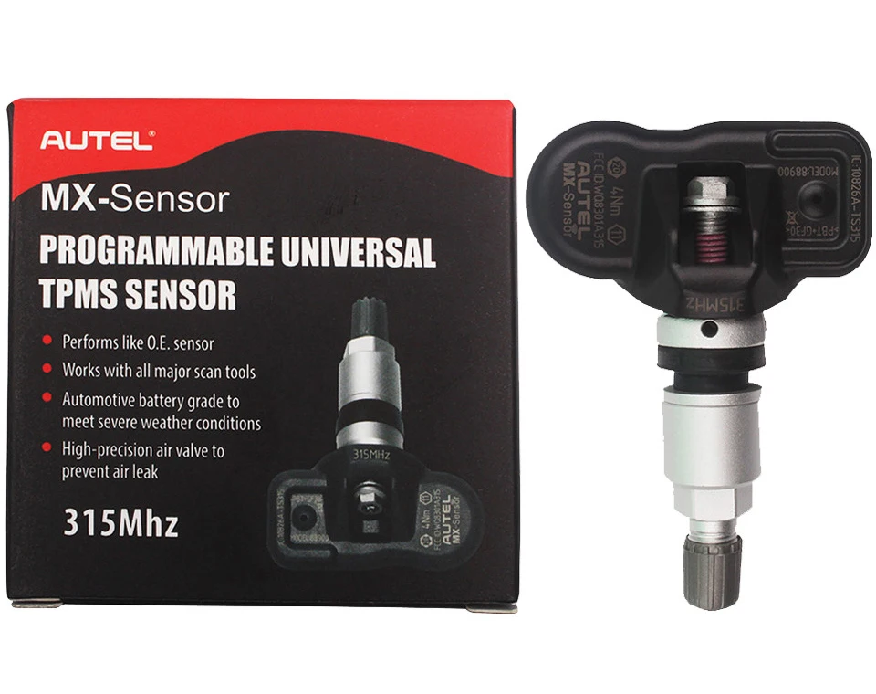 

Autel TPMS Sensor 433MHz 315MHz 4pcs Original Universal Mx Sensor 433 315 Tire Pressure Monitoring Sensor Program MX-Sensor