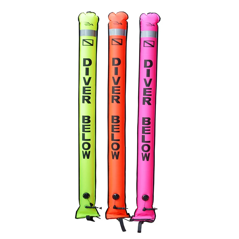 Diving SMB Colorful Visibility Safety Inflatable Scuba Surface Signal Marker C55K Sale | Спорт и развлечения